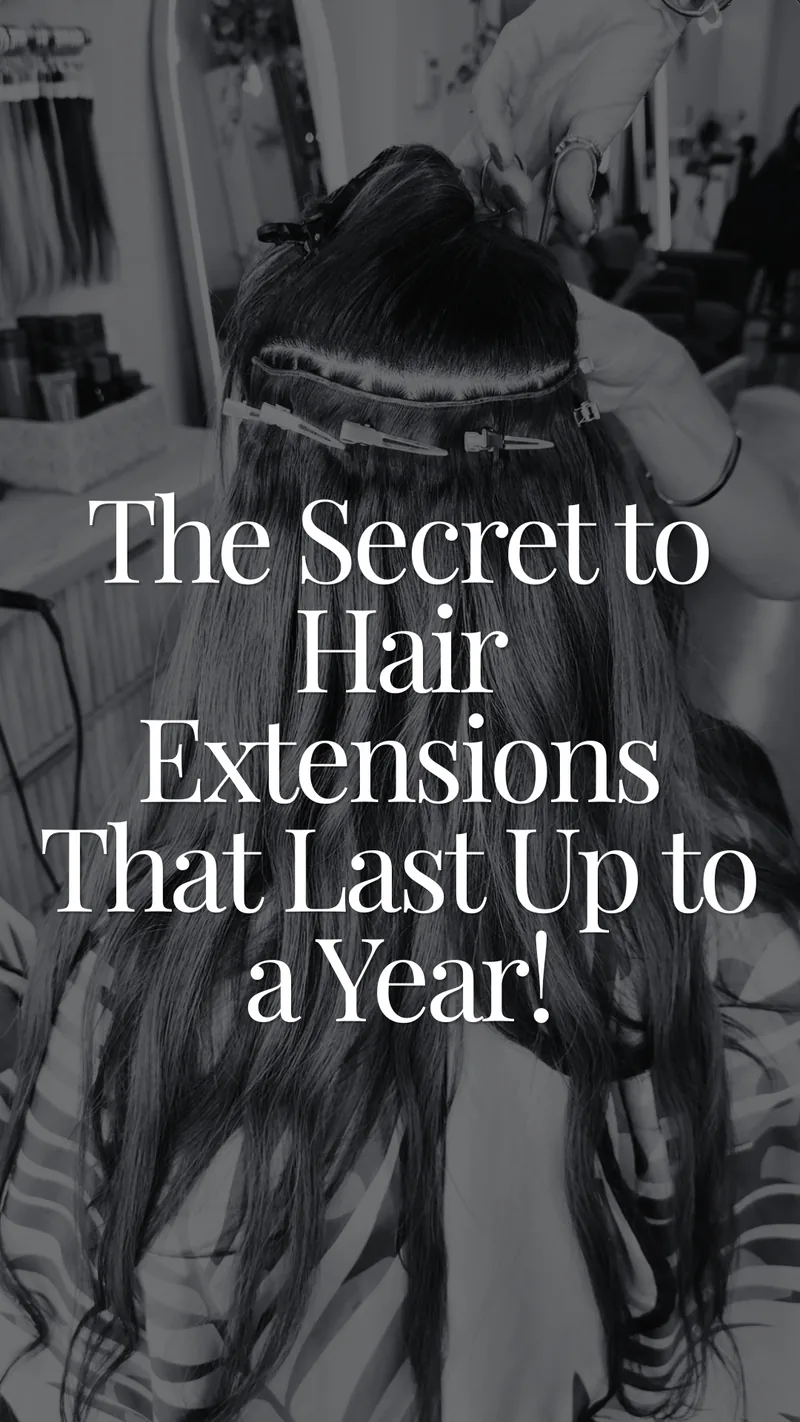 Recent hair extension work by Alisa Pose, posted to Instagram.
