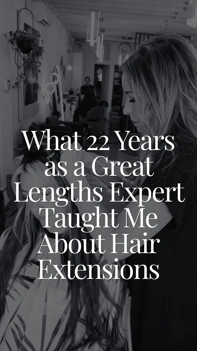Recent hair extension work by Alisa Pose, posted to Instagram.