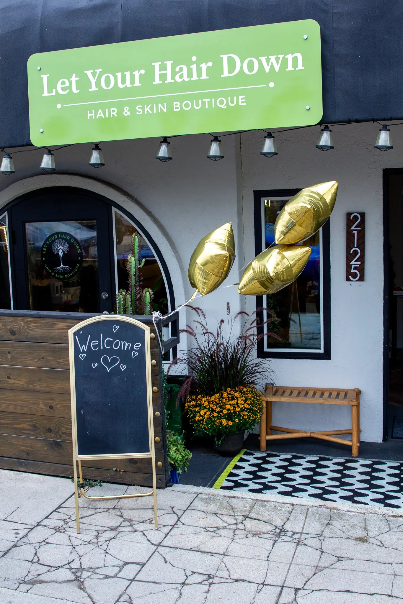 The Let Your Hair Down storefront at 2125 Adams Ave, University Heights.